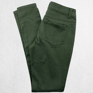 Brazil Low Rise Skinny Leg Hunter Green Jeans